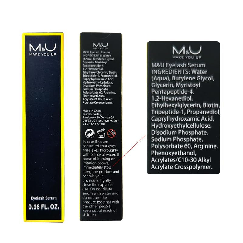 Non-Toxic Eyelash Growth Serum - 5Ml Lash Boosting Serum for Longer, Fuller Thicker Looking Lashes, Based on Natural Growth, Promote the Natural Growth and Thickening of Eyelashes